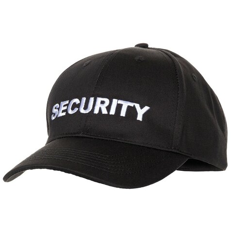 Sildes sapka SECURITY fekete