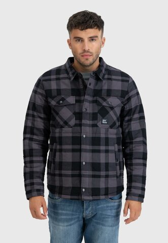 Bunda Vintage Industries polstrovaná grey check