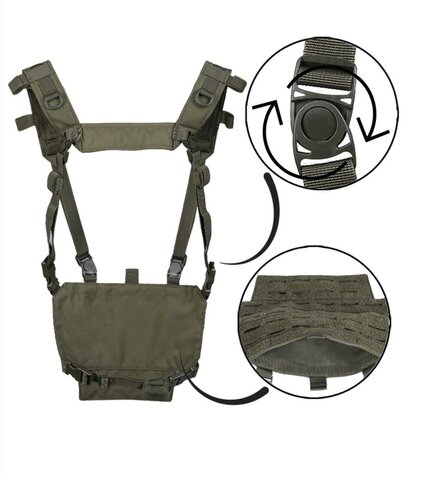 Taktická vesta Chest Rig Light olive