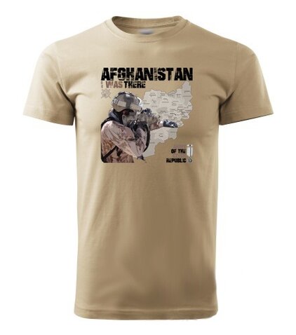 Tričko "AFGHANISTAN" khaki