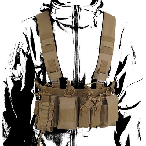 Taktická vesta Chest Rig Storm Cordura coyote