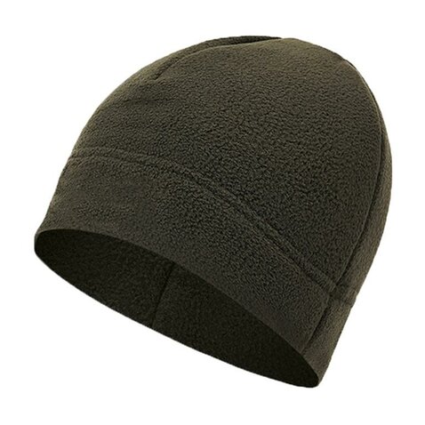 Čiapka Beanie s multifunkčným šálom olive