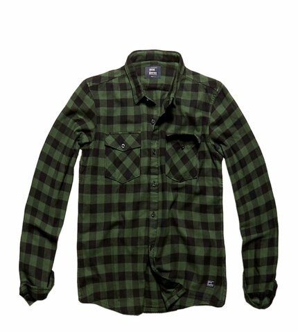 Vintage Industries Harley flanel ing zöld