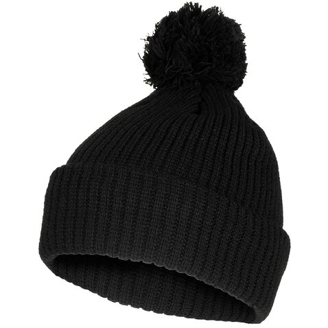 Bobble Hat kötött sapka gombóccal fekete