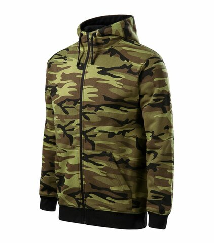 Zipper cipzáras pulóver CZ green camo 