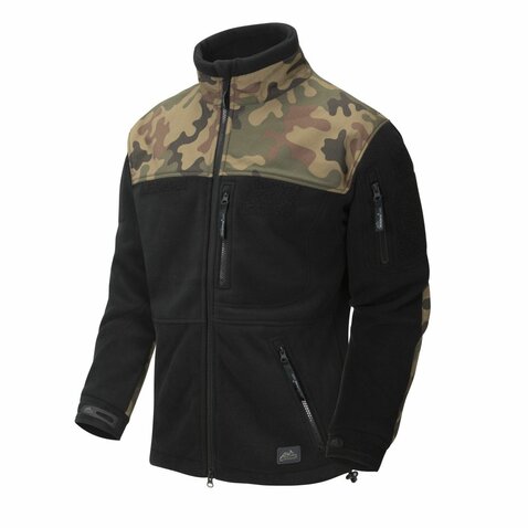 Helikon Infantry fleece dzseki PL woodland / fekete