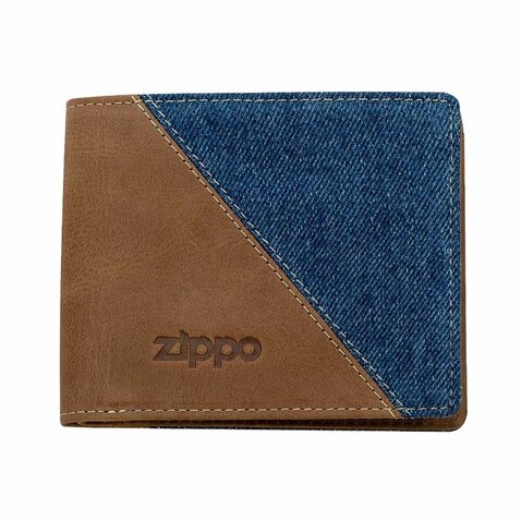 Zippo bőr - denim pénztárca 44156