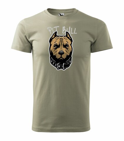 Póló Pit Bull khaki