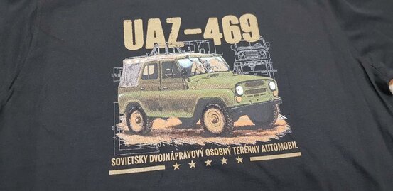 Tričko detské UAZ-469 čierne