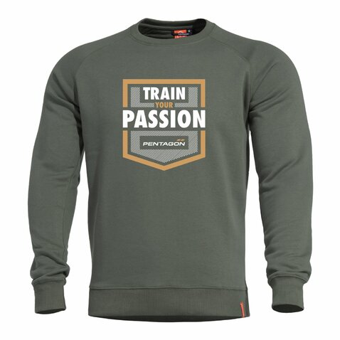 Pentagon Hawk Train Your Passion pulóver olívazöld