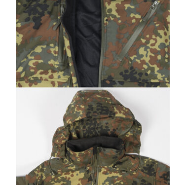 Bunda Mil-Tec SCU Softshell flecktarn