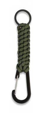 Paracord karabinerrel olívazöld