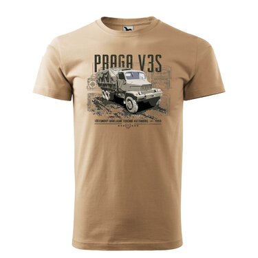 Tričko "PRAGA V3S" púštne