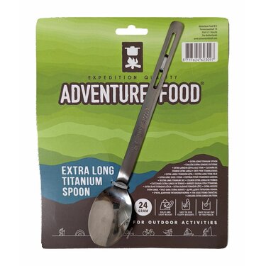 Lyžička adventure food extra long Titánová