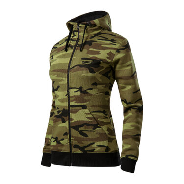 Zipper cipzáras pulóver CZ green camo 