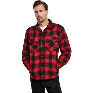 Brandit Lumberjacket  kabát piros/fekete