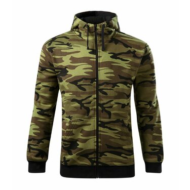 Mikina Camo Zipper CZ green camo