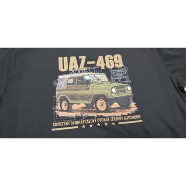 Tričko UAZ-469 čierne